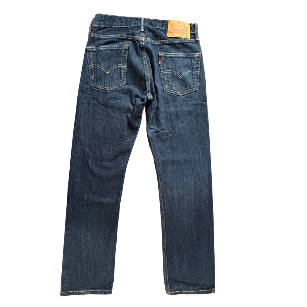 Levi's 513 Slim Straight Jeans Mens 30x30 Dark Blue Excellent Indigo Denim - Picture 10 of 10